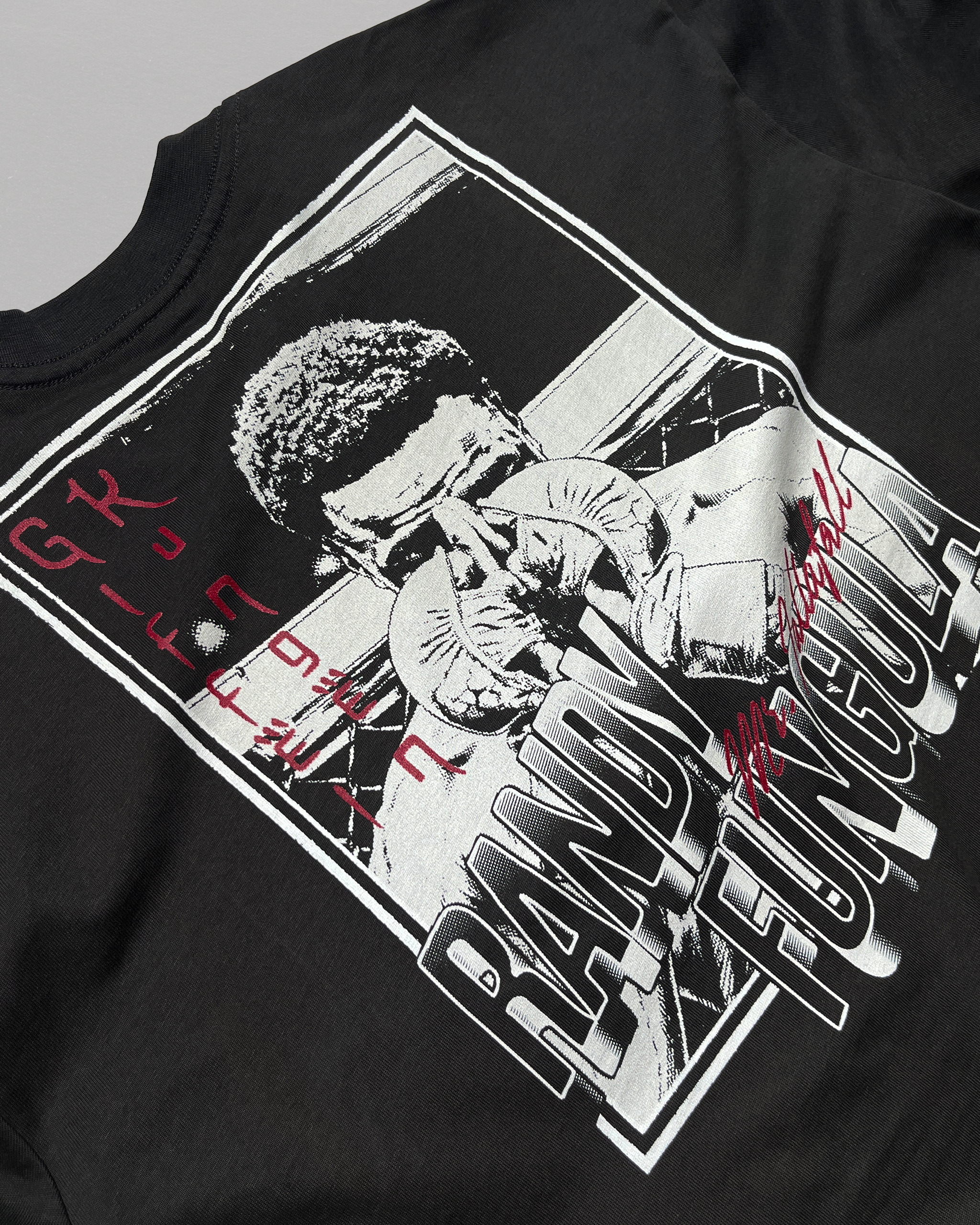 Ringside x Randy - Giffel Kungen Tee, Vintage Black
