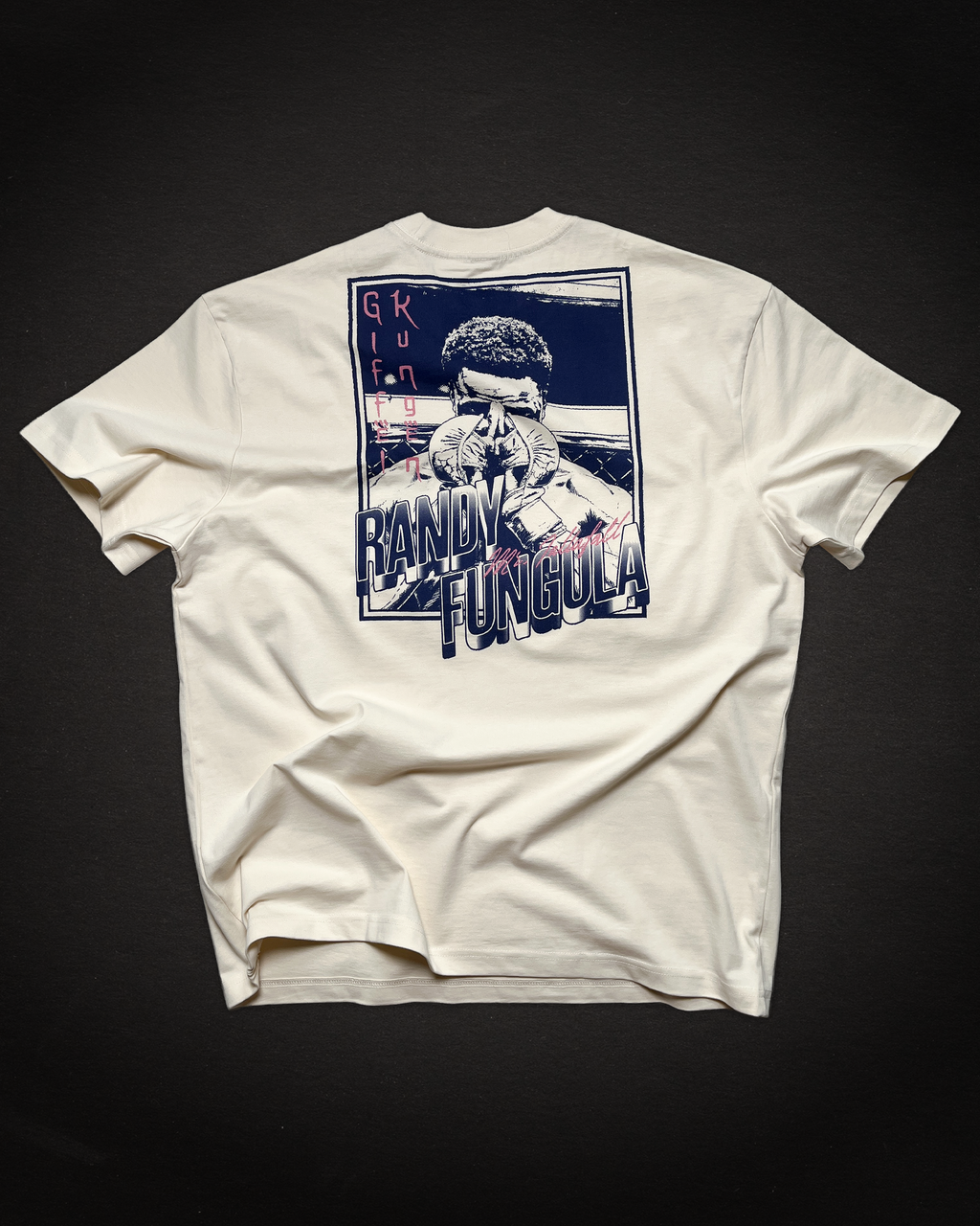 Ringside x Randy - Giffel Kungen Tee, Vintage White