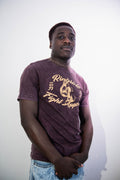 Ringside Apparel Vintage Tee Burgendy 1